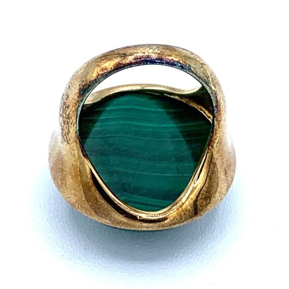 MIMOSA-MOTHER TREE RING — MALACHITE SIZE -7 - Picture 3 of 5